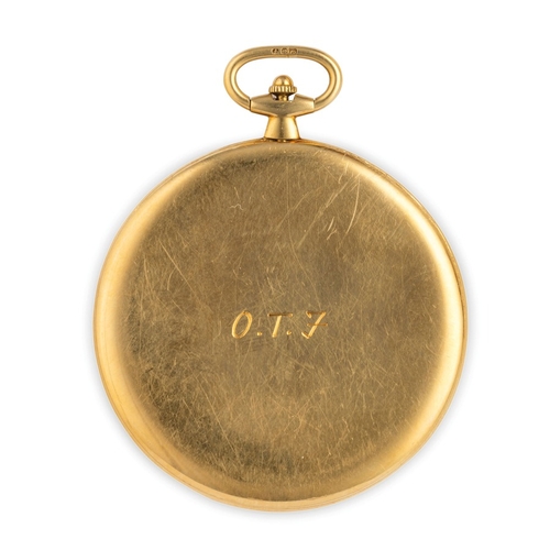 184 - OROLOGIO DA SMOKING, IN ORO, SVIZZERA 1930 CIRCAcassa in oro giallo diametro 43 spessore 4 mm, punzo... 