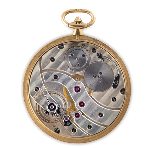 184 - OROLOGIO DA SMOKING, IN ORO, SVIZZERA 1930 CIRCAcassa in oro giallo diametro 43 spessore 4 mm, punzo... 