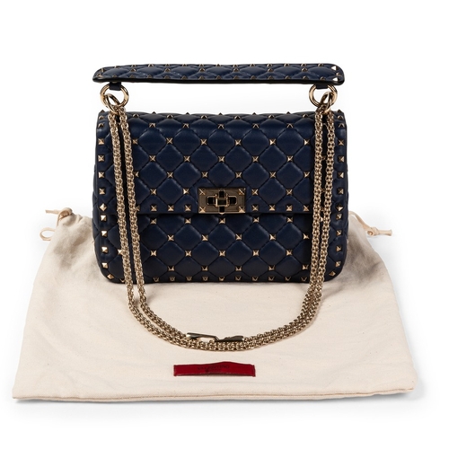 114 - VALENTINO GARAVANIRockstud Spike ' Borsa a spalla in pelle trapuntata con borchiePeriodo: 2020sMater... 