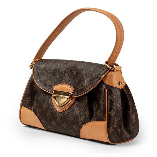 140 - LOUIS VUITTONBeverly ' Borsa a spalla in tela Monogram con finiture in vacchetta naturalePeriodo: In... 