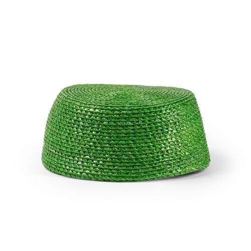 159 - YVES SAINT LAURENTCappello modello pillboxEpoca: Anni 70 ca.Materiali: Paglia intrecciataColore: Ver... 