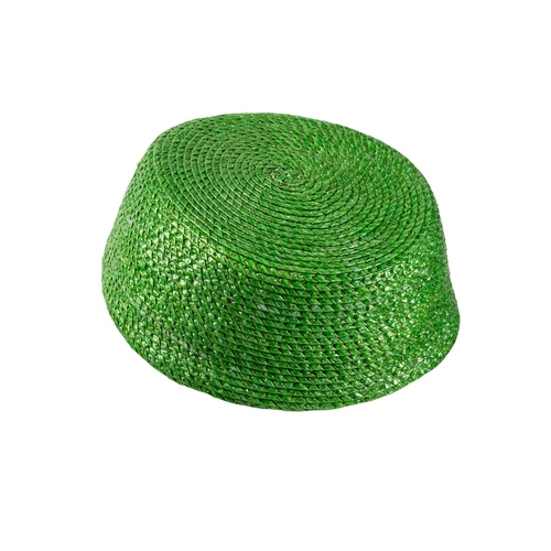 159 - YVES SAINT LAURENTCappello modello pillboxEpoca: Anni 70 ca.Materiali: Paglia intrecciataColore: Ver... 