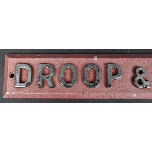 A 20th Century heavy cast steel German sign for the manufacturing ...