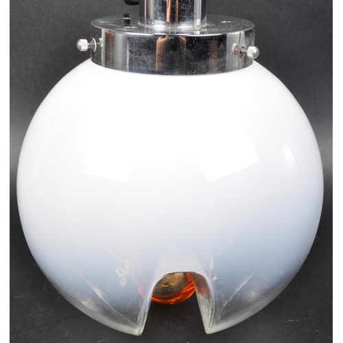 36 - Mazzega Glass Factory - Murano - A retro vintage 1960's Italian Venetian glass ceiling light chandel... 