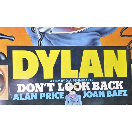 46 - Bob Dylan - Don't Look Back - A vintage 1970s full colour art music / film poster featuring Dylan, A... 