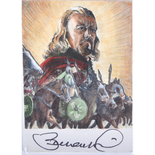 24 - The Collection Of Bernard Hill - The Lord Of The Rings (2001-2003) - Fan Art - a unique hand painted... 