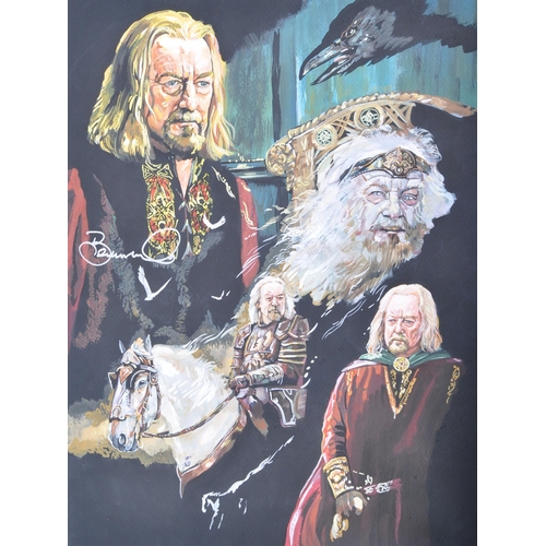 44 - The Collection Of Bernard Hill - The Lord Of The Rings (2001-2003) - Fan Artwork - AK Hevonen (Artis... 