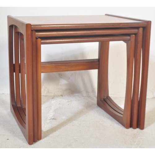 1167 - R Bennett - G Plan - Quadrille pattern - A 1970's retro vintage teak wood graduating nest of tables.... 