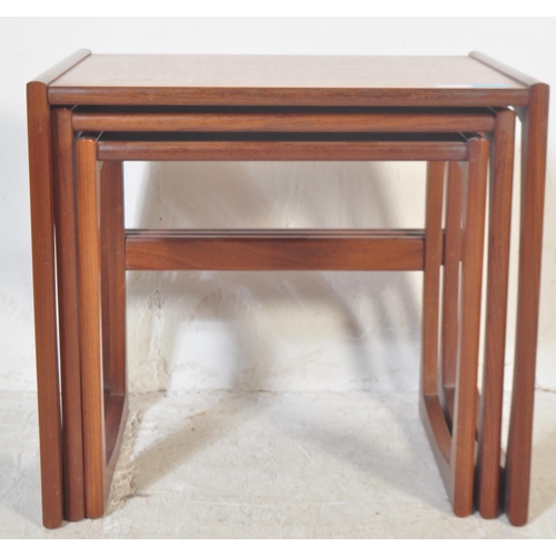 1167 - R Bennett - G Plan - Quadrille pattern - A 1970's retro vintage teak wood graduating nest of tables.... 