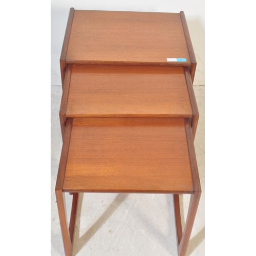 1167 - R Bennett - G Plan - Quadrille pattern - A 1970's retro vintage teak wood graduating nest of tables.... 