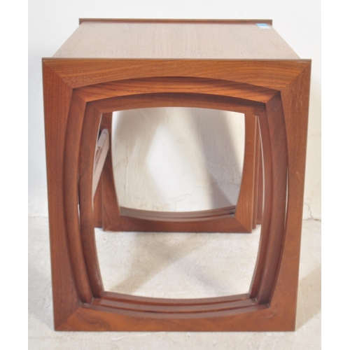 1167 - R Bennett - G Plan - Quadrille pattern - A 1970's retro vintage teak wood graduating nest of tables.... 