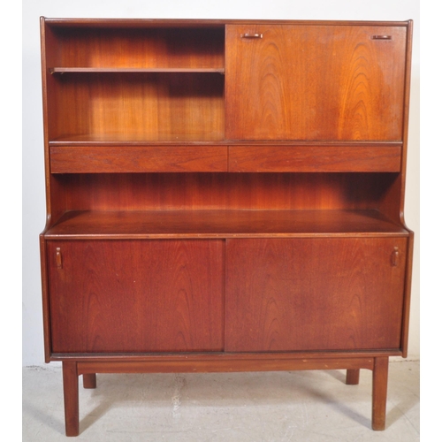 1252 - Nathan Furniture - A retro vintage mid 20th century circa 1960s teak wood Nathan highboard sideboard... 