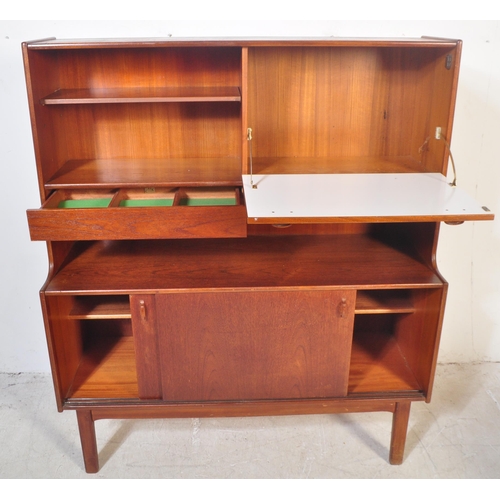 1252 - Nathan Furniture - A retro vintage mid 20th century circa 1960s teak wood Nathan highboard sideboard... 