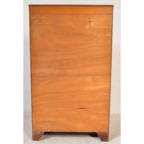 1304a - A vintage 20th century circa. 1940's Queen Anne revival walnut display cabinet having lattice type g... 