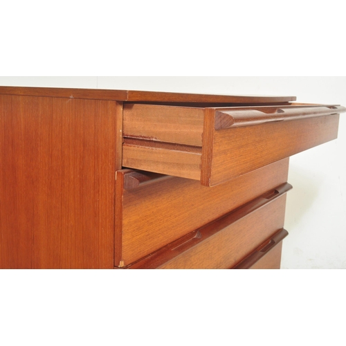 1305 - Avalon Furniture - A retro mid 20th century circa. 1960's teak and afromosia chest of drawers having... 