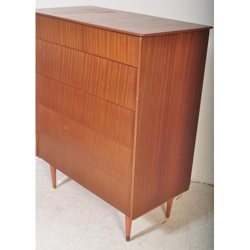 1306 - A retro mid 20th century circa. 1960's teak beehive chest of drawers / dressing chest having a lift ... 