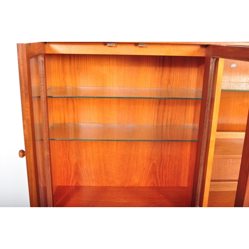 1322 - British Modern Design. A G-Plan mid-century teak wood highboard – sideboard. Cupboards and central d... 