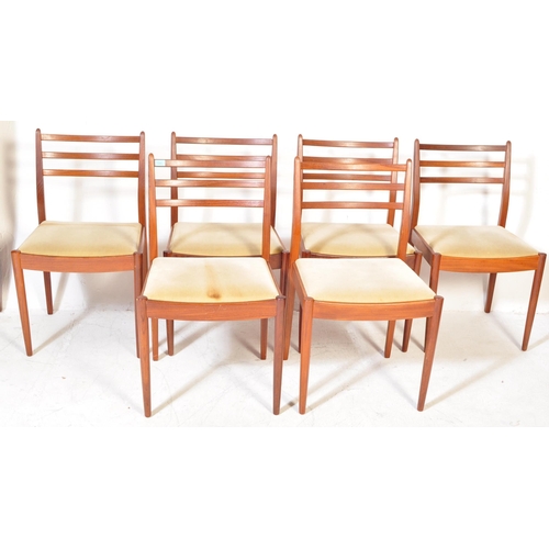 1344 - Victor B. Wilkins - G-Plan - A set of six retro vintage mid 20th century circa 1960s G-Plan teak woo... 