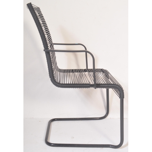 1356 - A contemporary Italian in the manner of Giandomenico Bellotti ' Spaghetti ' chair - armchair in blac... 