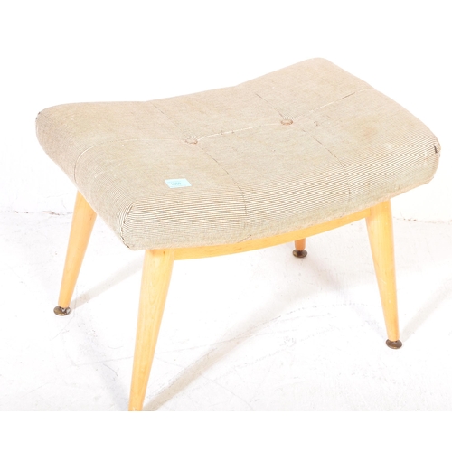 1359 - Meredew Furniture - A retro vintage mid 20th century teak wood resting stool by Meredew having a squ... 