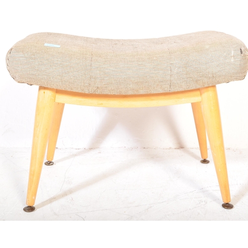 1359 - Meredew Furniture - A retro vintage mid 20th century teak wood resting stool by Meredew having a squ... 