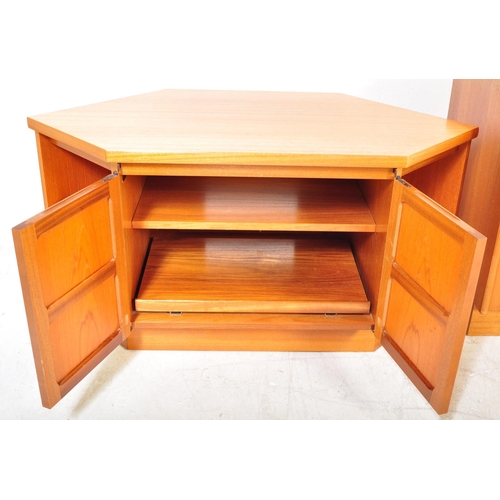 1388 - Nathan Furniture - Squares Range - A vintage retro mid 20th century teak wood sideboard credenza hav... 