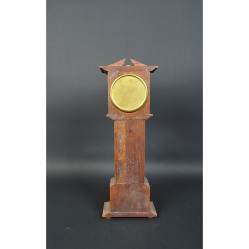 1402 - J. Vincent of Weymouth - An early 20th century miniature apprentice longcase clock. The clock having... 