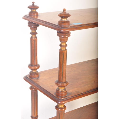 1414 - 19th Century Victorian mahogany four tier buffet / desert dumb waiter stand in the manner of Gillows... 