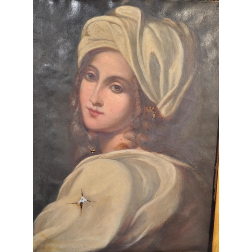 1542 - After Guido Reni - Portrait of Beatrice Cenci - A 20th century oil on canvas painting to depict a re... 