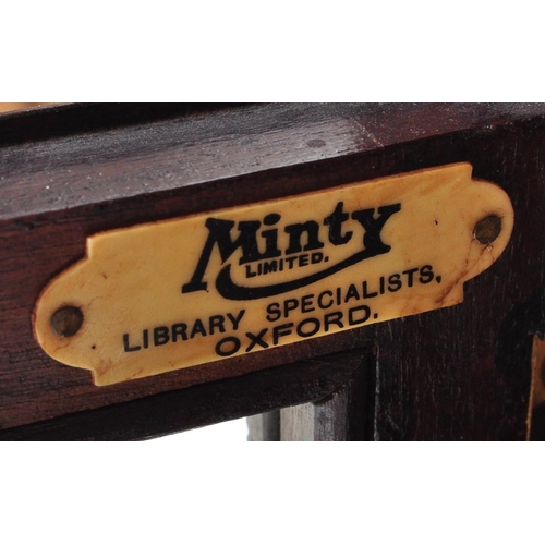 1603 - Early 20th century mahogany lawyers / barristers’ bookcase having modular 3 sections with twin doors... 