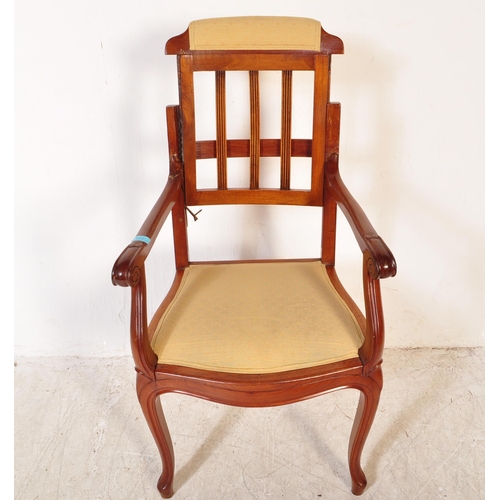 1620 - George III revival mahogany tray top side table with gallery edge having squared supports together w... 