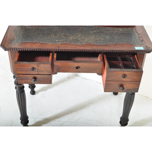 1644 - A 19th century French empire oak wood ladies writing desk. The Bonheur de Jour having a top fully ap... 