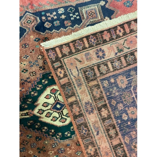 1556 - An early 20th century Northwest Persian Islamic Afshar floor carpet rug having a central medallion o... 