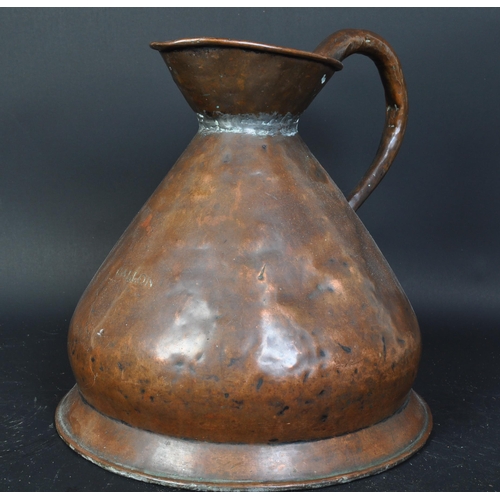 1730 - A Victorian 19th century  copper lidded urn having being fitted with white metal tap and having carr... 