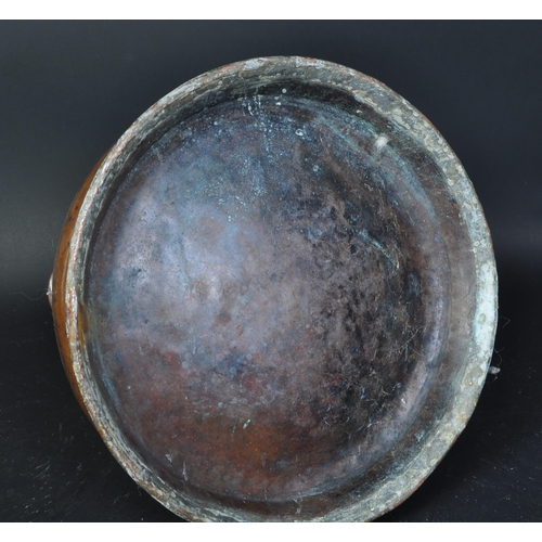 1730 - A Victorian 19th century  copper lidded urn having being fitted with white metal tap and having carr... 