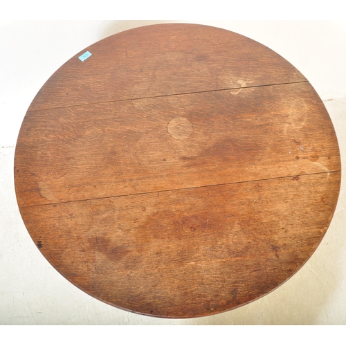 1760 - A George III 18th century century oak wood occasional loo / breakfast table of circular form with ti... 