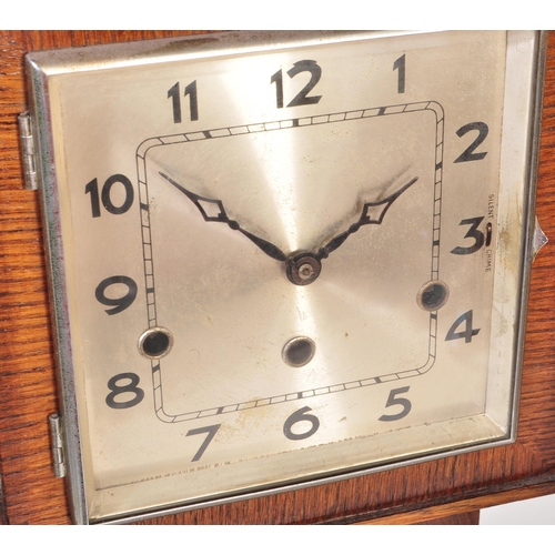 1768 - An early 20th century Art Deco circa 1930s grandmother standing floor clock. Westminster chime havin... 