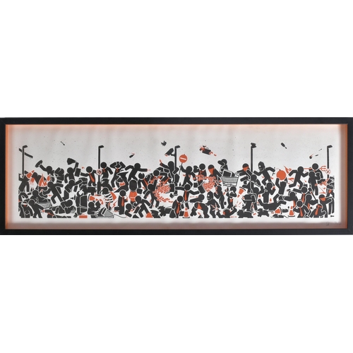 19 - Pahnl (British)
 Untitled
 Screen print on heritage Rag
 Signed and numbered 14/60 in pencil
 Framed... 