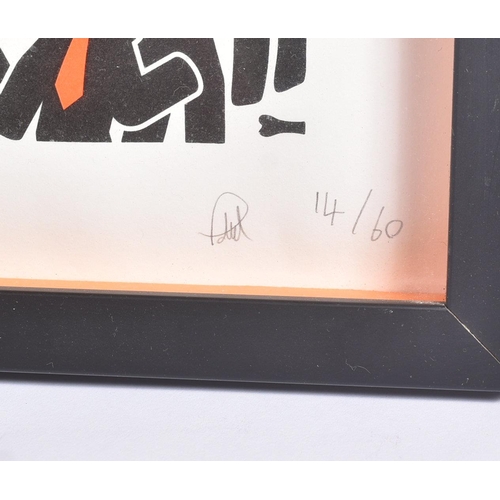 19 - Pahnl (British)
 Untitled
 Screen print on heritage Rag
 Signed and numbered 14/60 in pencil
 Framed... 
