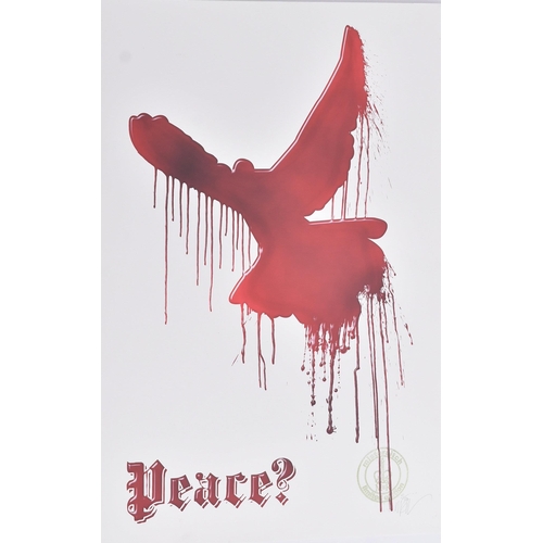 21 - MisterAtich (British)
 Peace?
 Giclee print in colours
 Signed and numbered 5/20 in pencil
 48 x 33 ... 