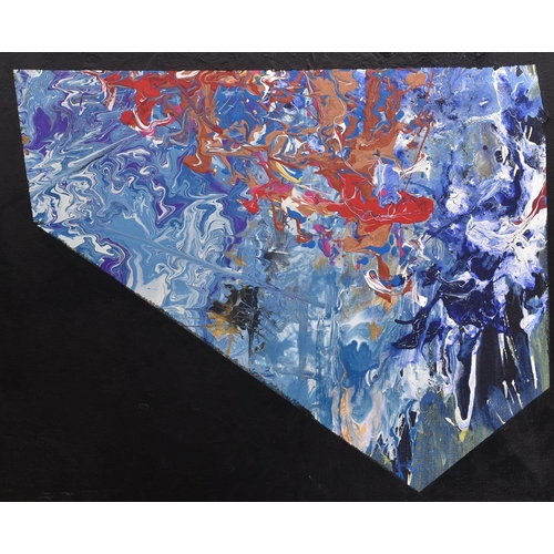 29 - David Linsdale (British b. 1955)
 Neon City, 2022
 Acrylic on canvas
 Signed and dated to the verso
... 