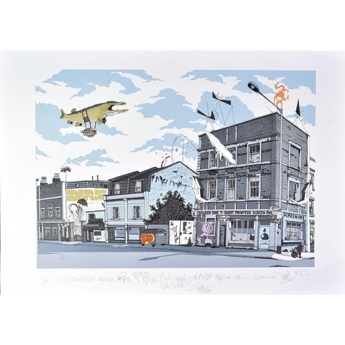 30 - Nick Walker (British b. 1969) & Various Artists
 First Great Weston, 2008
 Screen print in colours 
... 