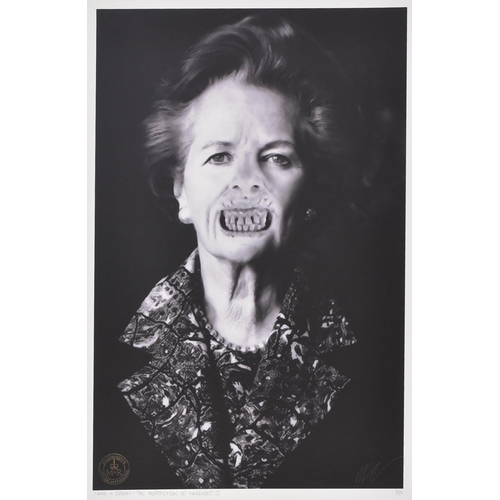 45 - MisterAtich (British)
 I Have A Dream - The Mortification Of Margaret III
 Three part triptych print... 