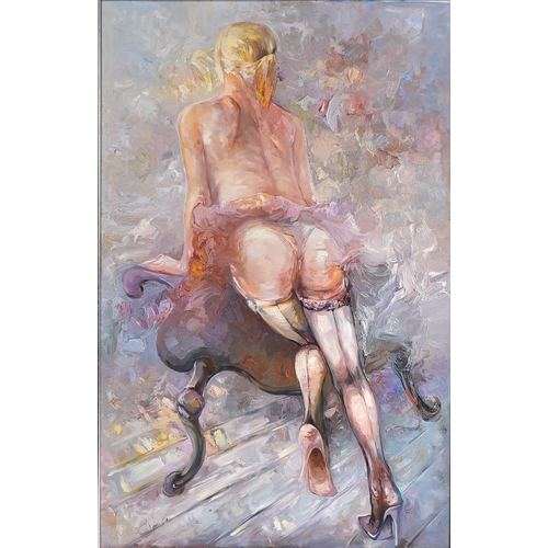 47 - Zdzisław Majrowski - Constantin Meyro (Polish b. 1952)
 Au Pair (The Housemaid), 2008
 Oil on canvas... 