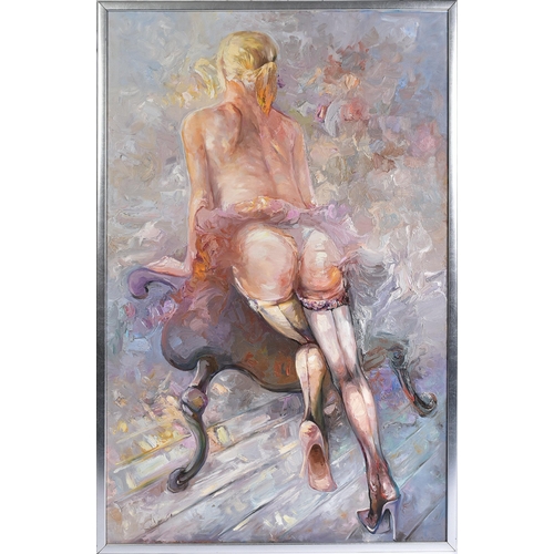 47 - Zdzisław Majrowski - Constantin Meyro (Polish b. 1952)
 Au Pair (The Housemaid), 2008
 Oil on canvas... 