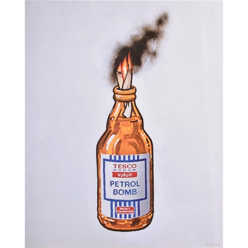50 - Banksy (British b.1974)
 Tesco Value Petrol Bomb, 2011
 Offset lithograph in colour on smooth woven ... 