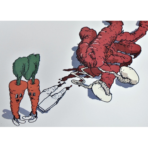 51 - Mudwig (British b. 1980)
 That’s All Folks, 2008
 Giclee print
 Signed and numbered 16/50 in pencil ... 