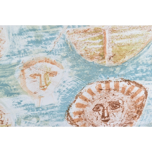 57 - Massimo Campigli (Italian b. 1895)
 En Bateau (On a Boat), 1955
 Colour Lithograph
 Signed in pencil... 