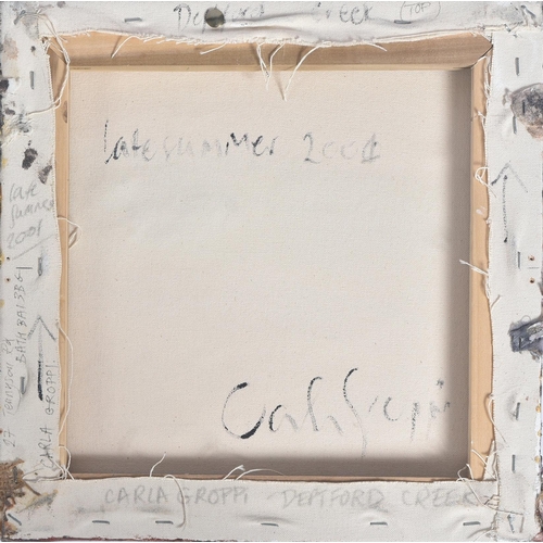 59 - Carla Groppi (British b. 1958)
 Deptford Creek, 2001
 Mixed media on canvas
 Signed, titled and date... 