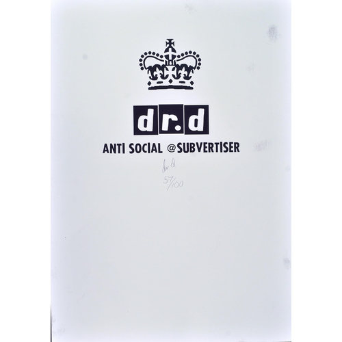 9 - Dr D (British)
 Curfew
 Archival ink on 300gsm paper
 Signed and numbered 57/100 in pencil to the ve... 